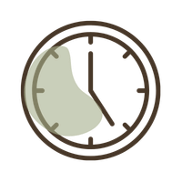 Icône horloge représentant le gain de temps avec la maintenance WordPress