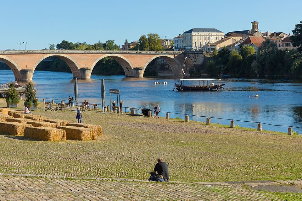 Photographie du Quai Salvette et du Vieux-Pont à Bergerac