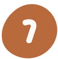 Icône du chiffre 7